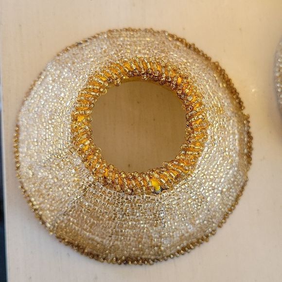 NWT Modern RUSTIC FARMHOUSE hand-beaded 5" shade - Picture 6 of 7